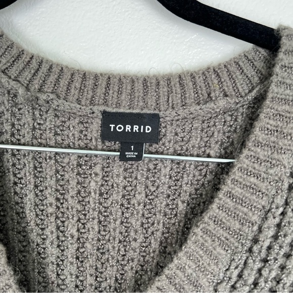 Torrid Chunky Pullover Tunic Length Sweater Sz 1X - Picture 6 of 9